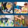Big Suction Bath Toys for Kids Ages 3-8 , 36 PCS Fidget Suction Cup Toys Construction Set Water Toys for Babies and Toddlers,Window Building Toy Road Trip Travel Essentials for Kids Gifts view 3