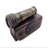 Brass Kaleidoscope with Wooden Box Antique Finish Stamped Leather to My Son / Daughter Kids Antique Finish - Kaleidoscope for Friends Family Children by A39 Enterprises view 1