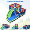 BOUNTECH Inflatable Water Slide, Bouncy House for Kids 5-12 Indoor Outdoor Party Family with 480w Blower, Target Balls, Splash/Ball Pool, Water Slides Inflatable for Yard, Park, Birthday Gift view 4