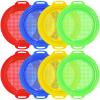 OJYUDD 8 Pack Plastic Sand Sieves for Adults, Multi-Purpose Sand Sifting Pans for Beach, Gardening, and Outdoor Use (8.75x9.75in) view 1