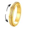 Supcare Golden Thumb Ring Size 7 Anxiety Relieving Fidget Ring 18k Gold Plated Promise Ring Anti Stress Ring view 1