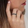 Supcare Fidget Ring Mens Anxiety Ring for Women Worry Ring Fidget Spinner Womens Thumb Ring Black view 3