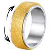 Supcare Spinner Rings Women Stress Relieving Ring Sparkly Gold Plated Fidget Ring Anxiety Relief Ring for Women view 1