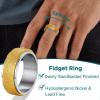 Supcare Spinner Rings Women Stress Relieving Ring Sparkly Gold Plated Fidget Ring Anxiety Relief Ring for Women view 4
