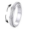 Supcare Anxiety Relieving Fidget Ring Size 14 Spinner Ring 4mm Thin Rings for Women Stainless Steel Thumb Band Ring view 1