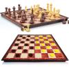 12.5" Magnetic 3-in-1 Large Travel Chess Checkers Backgammon Set - Foldable and Portable Board Game with Premium Chess Pieces for Adults and Kids view 2