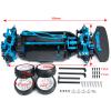 AXspeed Aluminium Shaft Drive 1:10 Touring Car Chassis Frame Body Kit with 4 Wheels Upgrade Kit for Tamiya TT02 view 2