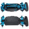 AXspeed Aluminium Shaft Drive 1:10 Touring Car Chassis Frame Body Kit with 4 Wheels Upgrade Kit for Tamiya TT02 view 3
