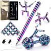 Juboury Magnetic Fidget Pen, Decompression Magnetic Toy Pen, Stress Relieving Gift for Adults Kids Teens, Novelty Toy for 10 11 12 13 14 Year Old Boys view 1
