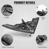 fisca RC Airplane Remote Control B-2 Spirit Stealth Bomber Plane, 2.4Ghz 2CH Foam Drone Ready to Fly Aircraft Toy for Kids and Adults view 2
