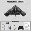 fisca RC Airplane Remote Control B-2 Spirit Stealth Bomber Plane, 2.4Ghz 2CH Foam Drone Ready to Fly Aircraft Toy for Kids and Adults view 3