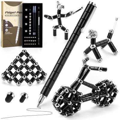 Juboury Magnetic Fidget Pen, Decompression Magnetic Toy Pen, Stress Relieving Gift for Adults Kids Teens, Novelty Toy for 10 11 12 13 14 Year Old Boys