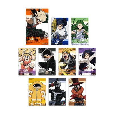 My Hero Academia TV Anime Trading Card Stickers Ver. B Box of 10