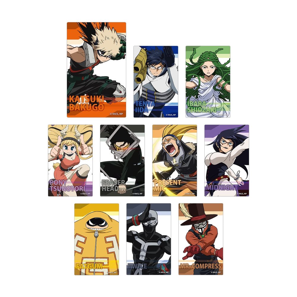My Hero Academia TV Anime Trading Card Stickers Ver. B Box of 10