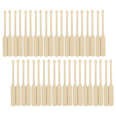 Toyvian Kids Toys Mini Wooden Paddle Miniature Wooden Boat Canoe Paddles Miniature Blue Row Boat Little Boat Canoe Model Landscape Resin Figurine Ornament 24 Pairs Ocean Decor Mini Toys