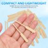 Toyvian Kids Toys Mini Wooden Paddle Miniature Wooden Boat Canoe Paddles Miniature Blue Row Boat Little Boat Canoe Model Landscape Resin Figurine Ornament 24 Pairs Ocean Decor Mini Toys view 4