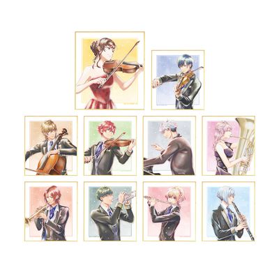 Golden Corda Starlight Orchestra Trading Ani Art aqua Label Mini Colored Paper Ver.A Box of 10