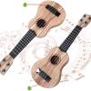 Raimy 17in Kids Ukulele Guitar - 4 Strings Mini Guitar Children Musical Instruments Educational Toys with Picks for Toddler Kids Boys Girls Beginner (Koa Color) view 2