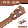 Raimy 17in Kids Ukulele Guitar - 4 Strings Mini Guitar Children Musical Instruments Educational Toys with Picks for Toddler Kids Boys Girls Beginner (Koa Color) view 3