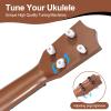 Raimy 17in Kids Ukulele Guitar - 4 Strings Mini Guitar Children Musical Instruments Educational Toys with Picks for Toddler Kids Boys Girls Beginner (Mahogany) view 3