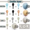Dusty Blue Brown Balloon Garland Double Stuffed Blue Tan White Sand Grey Latex Neutral Balloon Arch Kit For Teddy Bear Baby Shower Boho Birthday Gender Reveal Party Decoration view 3