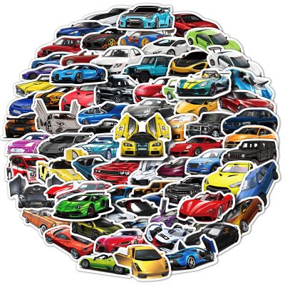 100 PCS Car Stickers Pack for Kids Teens Adults, Racing Car Stickers, Sports Car Racing Stickers, Waterproof Vinyl Car Decals for Water Bottles Laptop Motorcycle Guitar Skateboard Luggage