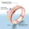 LAOYOU Rose Gold Spinner Ring - Anxiety Relief Women's Spinner Ring, Stainless Steel, Size 11.5 view 3