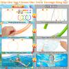 Cludoo 23PCS Pool Toys Games for Kids, No Assembly Stability Swim Thru Rings, Pool Diving Toys for 3,4,5,6,7,8,9,10,11,12 Kids Swim Rings for Kid Teens Adults Include Torpedos Diving Gems view 2
