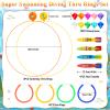 Cludoo 23PCS Pool Toys Games for Kids, No Assembly Stability Swim Thru Rings, Pool Diving Toys for 3,4,5,6,7,8,9,10,11,12 Kids Swim Rings for Kid Teens Adults Include Torpedos Diving Gems view 3