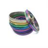KOICCVQQ Interesting Metal Strong Flow Magic Bracelet Toy Stress Relief Rings Kinetic Science Educational Spring Rainbow Multi Rings Bracelet for Festival Theme Parties Lively Atmosphere Silver view 4