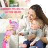 Baby Infant Musical Stuffed Animal Soft Toy with Multi-Sensory Crinkle, Rattle & Textures,Baby Girl Toy Birthday Gift for 0 3 6 9 12 Months+,Caterpillar,Purple view 2