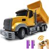 RC Dump Truck Toy for Kids - 6 Channel Remote Control Dump Truck with LED Lights, RC Construction Vehicle Truck Toys with 2 Rechargeable Batteries, Gifts Ideas for 3-8 Years Old Boys and Girls view 1