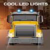 RC Dump Truck Toy for Kids - 6 Channel Remote Control Dump Truck with LED Lights, RC Construction Vehicle Truck Toys with 2 Rechargeable Batteries, Gifts Ideas for 3-8 Years Old Boys and Girls view 4