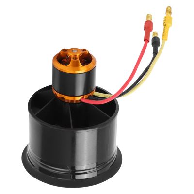 50mm EDF 12 Blades Ducted Fan with QF26115000KV 34S RC Brushless Motor Balance Tested for RC Airplane (CW