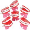 The Dreidel Company Wind Up Teeth Chomping & Chattering Teeth Toys for Kids Birthday Party Favors, Novelty and Gag Gifts, 1.75" Inches (12-Pack) view 1