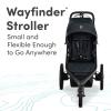 BOB Gear Wayfinder Jogging Stroller with Independent Dual Suspension, Air-Filled Tires, and 75-Pound Weight Capacity, Nightfall view 2