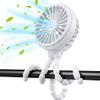Modern Baby Stroller Fan - White view 1