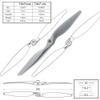 Dancing Wings Hobby 5pcs/Lot APC Style Propeller 7" 8" 9" 10" 11" 12" 13" 14" Grey Blade Part for RC Model Airplane Quadcopter Multi-Rotor Racing Drone (14 * 7 CW) view 2