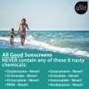 All Good Baby & Kids Mineral Sunscreen Butter Stick for Face, Nose, Ears - UVA/UVB Broad Spectrum SPF 50, Coral Reef Friendly, Water Resistant, Zinc Oxide, Coconut Oil, Vitamin E (2.75 oz)(3-Pack) view 4