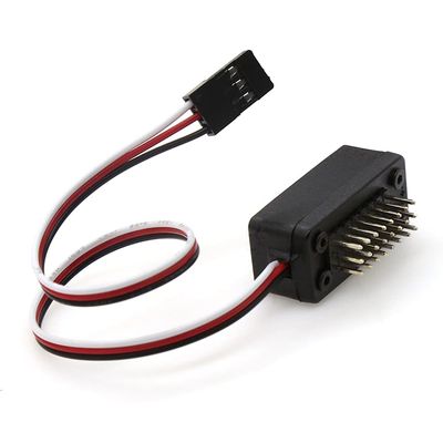 pizarra 1 to 8 RC Car 3 Channel CH3 3CH LED Lamp Light Switch Panel System for RC Model Car SCX10 TRX4