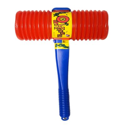 Zugar Land Giant Squeaky Circus Carnival Clown Hammer (15") Makes a Funny Squeaky Noise! Assorted Colors. Plastic.