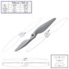 Dancing Wings Hobby 5pcs/Lot APC Style Propeller 7" 8" 9" 10" Grey Blade Part for RC Model Airplane Quadcopter Multi-Rotor Racing Drone (9 * 6 CCW) view 2