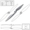Dancing Wings Hobby 5pcs/Lot APC Style Propeller 7" 8" 9" 10" 11" 12" 13" 14" Grey Blade Part for RC Model Airplane Quadcopter Multi-Rotor Racing Drone (11 * 7 CW) view 2