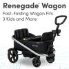 BOB Gear Renegade Foldable Stroller Wagon with 3 Seats, 5-Point Harness System, All-Terrain Tires, and Push and Pull Handle, Nightfall view 2