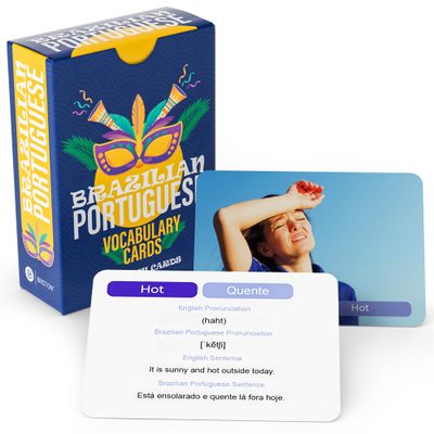 Brazilian Portuguese Vocabulary 75 Guided Language Learning Set with Audio | Ages 13+ | Essential Words & Sentences for Structured Study, Travel & Classroom Use