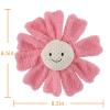 Apricot Lamb Baby Lovey Sunflower Soft Rattle Toy, Plush Stuffed Flowers for Newborn Soft Hand Grip Shaker Over 0 Months (Pink Sunflower, 8.5 Inches) view 3