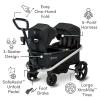 BOB Gear Renegade Canopy Stroller Wagon with 3 Seats, 5-Point Harness System, All-Terrain Tires, and Push and Pull Handle, Nightfall view 3