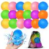 18Pcs Reusable Water Balloons for Kids, Pool Beach Water Toys for Boys and Girls, Outdoor Summer Toys for Kids Ages 3-12 view 1
