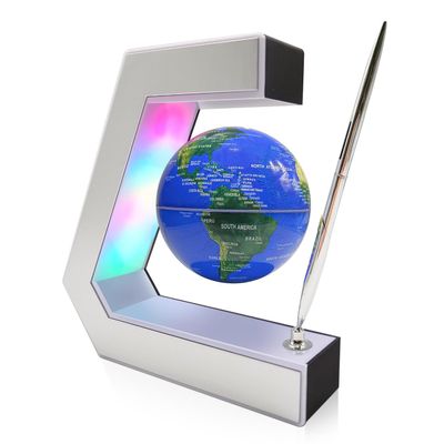 Flagest Magnetic Levitation Globe with LED Lights & Touch Control and Pen, Floating Globes for Educational Home Office Desk Bookshelf Decor, Birthday Anniversary Holiday Creative Gift(3.3 Inches Globe)