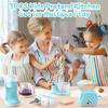 Kitchen Appliances Toys, Kids Play Kitchen Accessories Set, Pretend Kitchen Toys for Kids Ages 4-8, Coffee Maker, Mixer, Toaster with Realistic Lights & Sounds, Gift for Girls Ages 3+ view 2